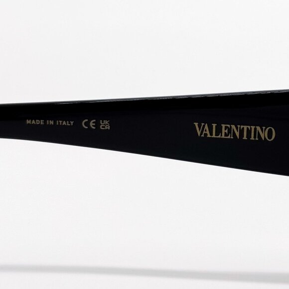 NEW VALENTINO SUNGLASSES VLS-179A BLACK/BROWN GEOMETRIC WOMEN EYEWEAR main image 3